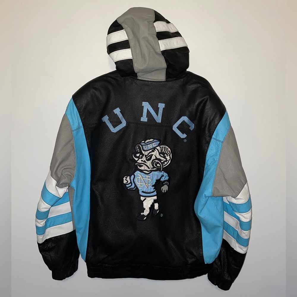 滴下 🇯🇵  NC23 LEATHER NC23 UNC TARHEELS HOODED JACKET🇯🇵 滴下